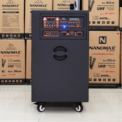 Loa Kéo Nanomax Bình Và Điện Pro-218 Bass Đôi 50cm 3000Watt Công Suất Lớn Kèm 2 Micro. Hàng Chính hãng