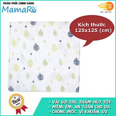 Khăn tắm vải sợi tre cho bé 125x125 Mamaru MA-KT125X125 - Diệt khuẩn, hút ẩm tốt, kháng tia UV