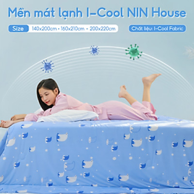 [CHĂN HÈ MÁT LẠNH] Mền lạnh I Cool Advance NIN House NM8027 1m6x2m1 | Chăn chần bông Ice Silk lạnh như tencel