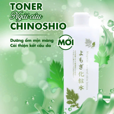 Lotion Dưỡng Ẩm Và Làm Dịu Da Chiết Xuất Từ Lá Ngải Cứu Chinoshio Mugwort Natural Skin Lotion (500 mL)