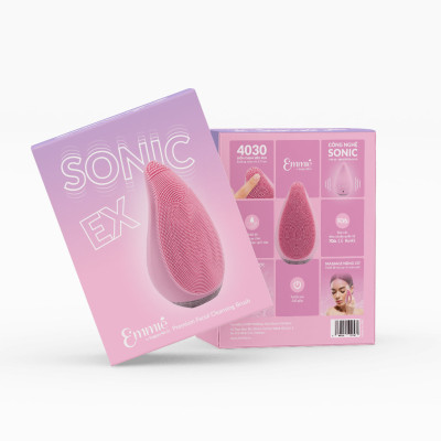 Máy Rửa Mặt Emmié Premium Facial Cleansing Brush Sonic Extra Chống Nước Làm Sạch Sâu - Hàng Chính Hãng