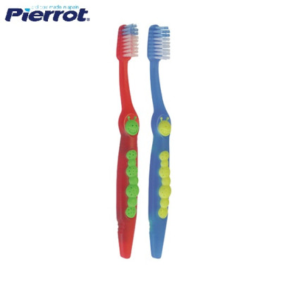 [ Mua 2 tặng 1 kem đánh răng táo ] Bộ đôi bàn chải đánh răng trẻ em siêu mềm PIERROT GUSY X 2