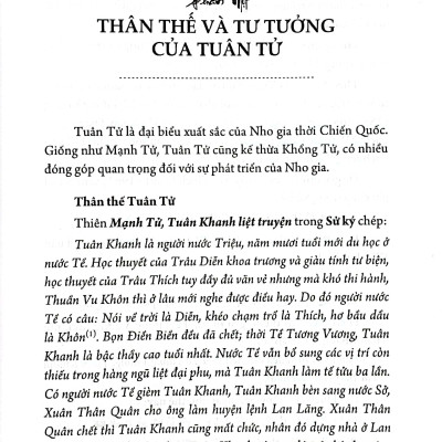 Chư Tử Tinh Tuyển - Tuân Tử (Bìa Cứng)