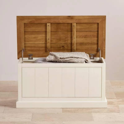 Rương Shutter Gỗ Sồi Ibie BSW0SHUO - Trắng (50 x 50 cm)