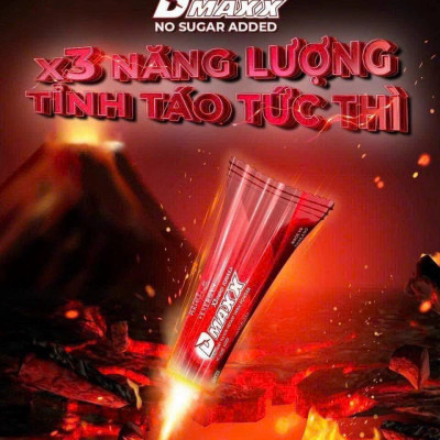DMAXX thức uống bổ sung vitamin năng lượng không đường DAMODE 51 gói màu đỏ mỗi gói 2,2gr