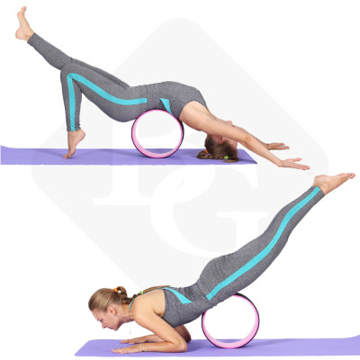 BG Vòng Tập Yoga BLUE PURPLE, Vòng Yoga Pilates Nhựa ABS 33cm Tập Lưng Cao Cấp Chính Hãng Yoga Wheel (hàng nhập khẩu)