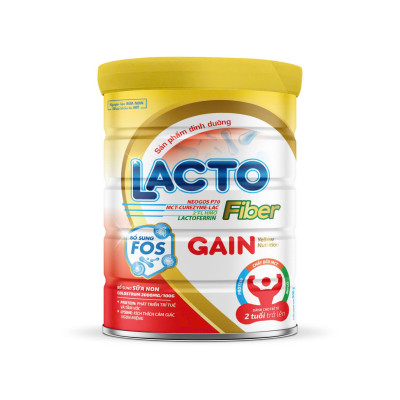 Sữa Tăng cân Lacto Fiber Gain 900g ( Trên 2 tuổi)- Hấp Thụ, Tăng Cân