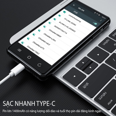 (Hỗ Trợ Tiếng Việt) Máy Nghe Nhạc Android MP4 Màn Hình Cảm Ứng 4.0 Inch Bluetooth WiFi Ruizu H8 Bộ Nhớ Trong 16GB - Hàng Chính Hãng