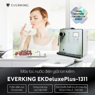 Máy Lọc Nước Điện Giải iON Kiềm EVERKING EKDeluxePlus-1311 - Hàng Chính Hãng