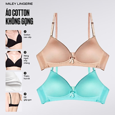 Bộ 2 Áo Ngực Nữ Cotton Không Gọng Miley Lingerie BRW_02