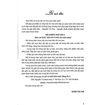 Sách-Bồi Dưỡng Ngữ Văn Lớp 9 - Bám Sát SGK: Kết Nối Tri Thức Với Cuộc Sống