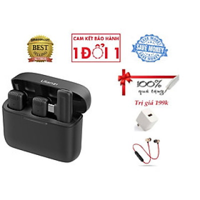 ROGTZ - Mic thu âm Cài áo Không dây Ulanzi J12 | Nhỏ gọn | Siêu nhẹ | Đa hướng | Giảm nhiễu | Khoảng cách 20m | Pin 6-7 giờ | Tương thích Ios, Android, DSLR, máy quay phim | Hộp sạc 4-5 lần sạc | Micro chất lượng cao | Hàng Chính Hãng