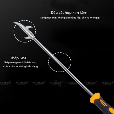 Dụng Cụ Móc Lốp Xe, Lấy Đinh Gảy Đinh, Loại Bỏ Đá Trên Lốp 2 in 1 Với Cây Tua Vít Giúp Lấy Cạy Đinh, Loại Bỏ Đá Dăm/ Cát Lốp Xe Hơi Bảo Vệ Lốp Xe Hơi, Ô tô, Xe Tải Mai Lee