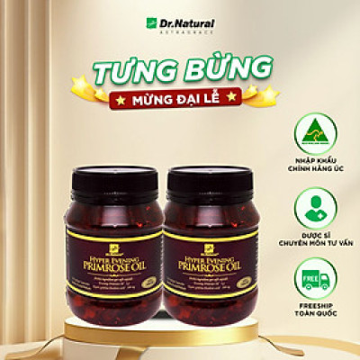 Bộ Sản Phẩm 2 Hộp Viên Uống Bổ Sung Nội Tiết Tố Nữ Úc Dr Natural Hyper Evening Primrose Oil 180 Viên | Hàng Chính Hãng
