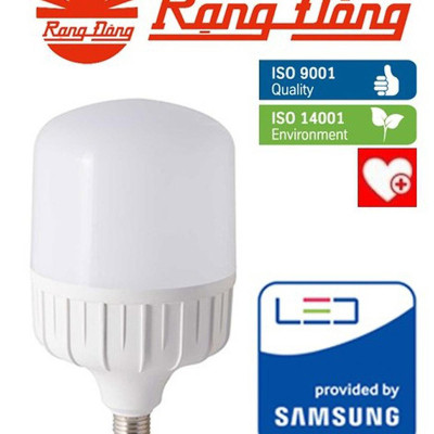 Bóng đèn led bulb trụ 30W Rạng Đông, Model LED TR100N1/30W
