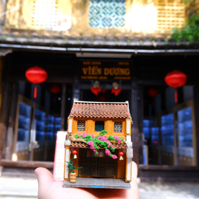 Mô Hình Tự lắp ráp DIY- Hội An-Thế Giới Tí Hon-HA164-08 NHÀ THỜ TỘC