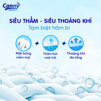 Tã/Bỉm Quần Người Lớn Canny Siêu Mềm, Siêu Thấm, Kháng Khuẩn Size L7 (7 Miếng)