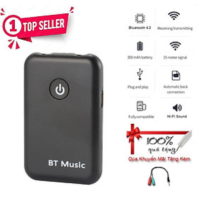 Hàng Chính Hãng - Bộ Thu Phát Bluetooth 2 in 1 YPF-03JA Bluetooth 4.2 Khoảng Cách Kết Nối 10-15m Chế Độ Chuyển Đổi Linh Hoạt Tương Thích Rộng Rãi Công Nghệ aptX Low Latency Pin Lithium 300mAh 8 Tiếng Nhỏ Gọn Kết Nối Dễ Dàng - ROGTZ