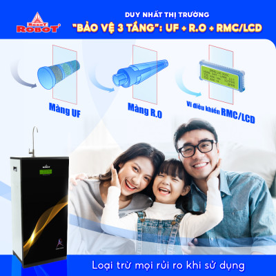 Máy Lọc Nước ROBOT R.O + UF SPRING Pro 9G-UR - Hàng chính hãng