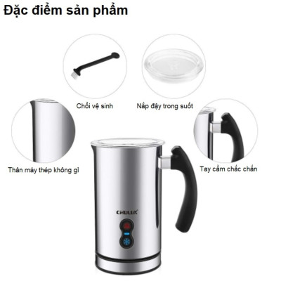 Máy tạo bọt sữa thương hiệu Chulux QF-MF223BA 500W - HÀNG NHẬP KHẨU