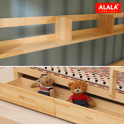 Giường tầng cho Bé ALALA101 Cao Cấp/ Miễn phí vận chuyển và lắp đặt/ Đổi trả 30 ngày/ Sản phẩm được bảo hành 5 năm từ thương hiệu ALALA/ Chịu lực 700kg
