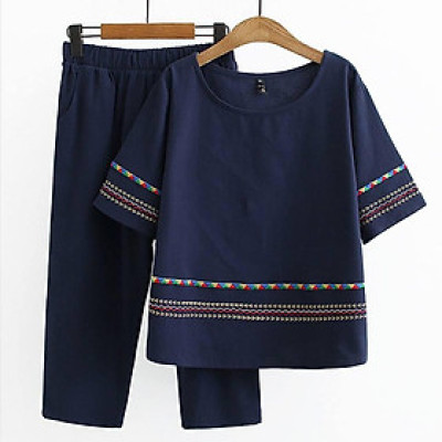 set nữ dành cho các mẹ đây ạ, chất liệu đũi cực mềm, mát (T43)