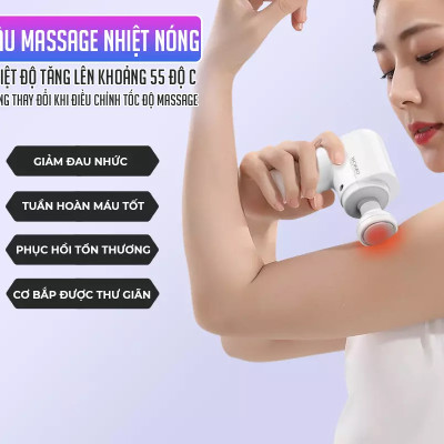 Súng Massage Có Đầu Nóng Okachi JP-G3 Màu Đen