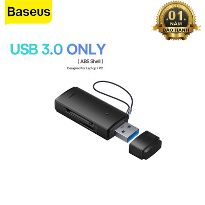 Đầu Đọc Thẻ Nhớ Đa Năng Tốc Độ Cao Baseus Lite Series USB-A & Type-C to SD/TF Card Reader Cho Smartphone/ Tablet/ Macbook/Laptop - Hàng Chính Hãng
