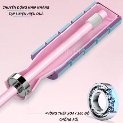 Dây Nhảy Không Dây Có Bóng Lớn Giảm Cân Tập Thể Dục Tiện Lợi Trong Không Gian Hẹp Với Tay Cầm Chống Trượt - HÀNG LOẠI 1 - CHÍNH HÃNG MINIIN