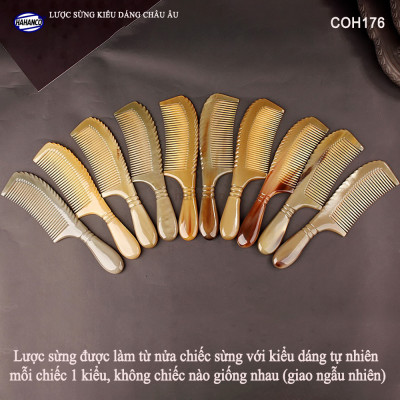 Lược sừng xuất nhật (Size:XL - 20cm) COH176 - Lược kiểu dáng đẹp / cao cấp - Chăm sóc tóc