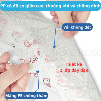 Miếng Lót Bồn Cầu Dùng Một Lần Cho Mẹ Bầu Trẻ Nhỏ Du Lịch Toilet Công Cộng Chống Thấm Có Thun Vệ Sinh