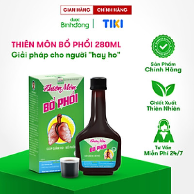 Thiên Môn Bổ Phổi Dược Bình Đông Chai 280ml - Giảm ho nhanh chóng, Bổ phổi thật hay