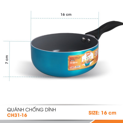 Quánh chống dính Ceramic Comet CH31-16 - Hàng chính hãng