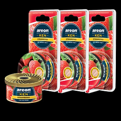 Sáp thơm hương dâu tây – Areon Strawberry Ken (Ngọt nhẹ)