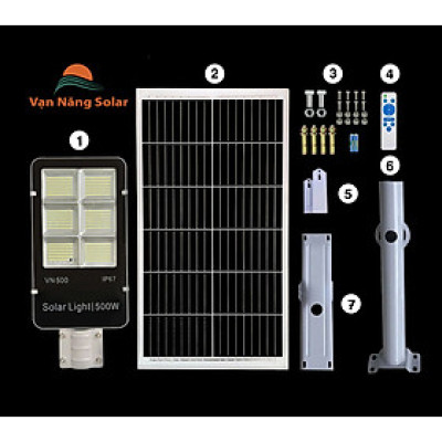 ĐÈN ĐƯỜNG NĂNG LƯỢNG MẶT TRỜI 500W