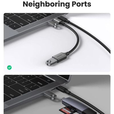 Ugreen UG15305US378TK 25cm Cáp OTG USB type C sang USB3.0 - HÀNG CHÍNH HÃNG