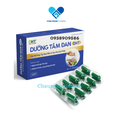 Dưỡng tâm đan DHT Hộp 30 viên -  Dưỡng tâm, an thần, hỗ trợ cải thiện tình trạng mất ngủ, lo lắng, căng thẳng tinh thần - Châu Ngân Pharma
