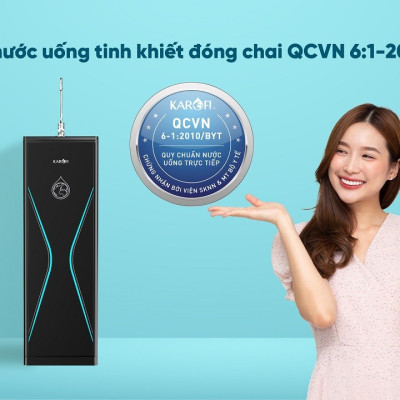 Máy lọc nước RO Mỹ 11 lõi Karofi KAQ-D36S RO - Giao trước lắp sau miễn phí toàn quốc - Bảo hành 36 tháng - Hàng chính hãng