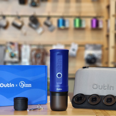 [Hàng chính hãng] Set máy pha cà phê điện cầm tay Outin Nano Portable Espresso Machine màu Ocean Blue (Phiên bản giới hạn)