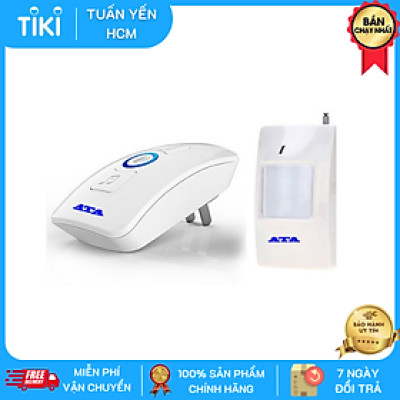 Chuông báo khách chống trộm rời không dây đa năng Ata AT-338 (Hàng Chính Hãng)