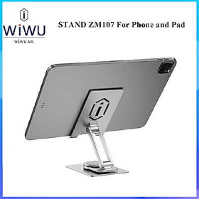 Giá đỡ WIWU Stand Rotation ZM107 cho IPad Pro 11 inch , Máy tính bảng , điện thoại .Hợp kim nhôm xoay 360 độ gập nhỏ gọn - Hàng chính hãng