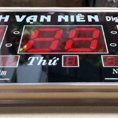 Đồng hồ lịch vạn niên số lớn siêu mỏng - 2A ( 23x50cm)