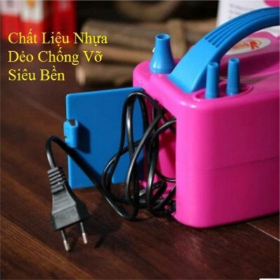 Máy Bơm Bong Bóng Chính Hãng miDoctor – Máy Bơm Bóng Bay  2 Vòi Bằng Điện