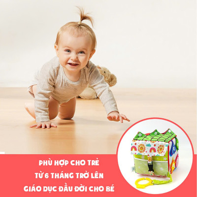 Đồ Chơi Khối Vải Luyện Kỹ Năng Kiêm Lục Lạc Cho Bé - PiPoVietnam