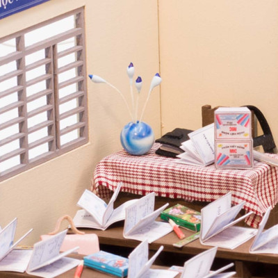 MÔ HÌNH Tự lắp ráp DIY SÀI GÒN THU NHỎ - KÝ ỨC TUỔI HỌC TRÒ - HT01