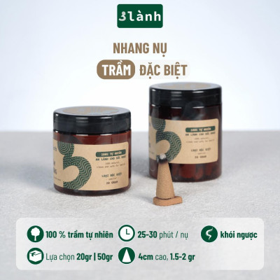 Nụ Trầm Hương 3 Lành Hộp 50gr Tự Nhiên 100 % Không Hóa Chất Tạp Chất Thờ Cúng Thư Giãn Xông Nhà