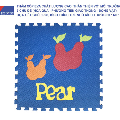 Tấm thảm chơi xếp hình EVA xếp hình lồng vào nhau thân thiện với môi trường dành cho trẻ em để tập bò.