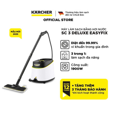 Máy làm sạch bằng hơi nước Karcher SC 3 Deluxe Easyfix - Model 2025 - Hàng Chính Hãng