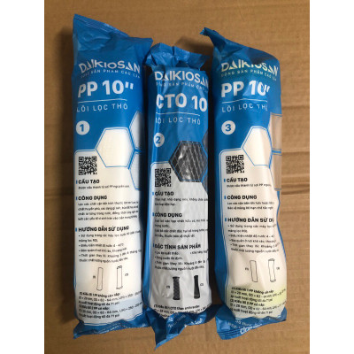 [Combo] Bộ 3 Lõi Lọc Daikiosan - Hàng chính hãng - Lọc thô bảo vệ màng RO