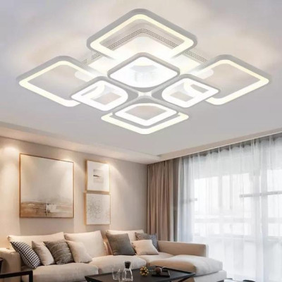 Đèn LED Mâm Ốp Trần MN 048/8, LED tô điểm Phòng Khách, Đèn trần phòng nghỉ - 3 cơ chế Sáng DT